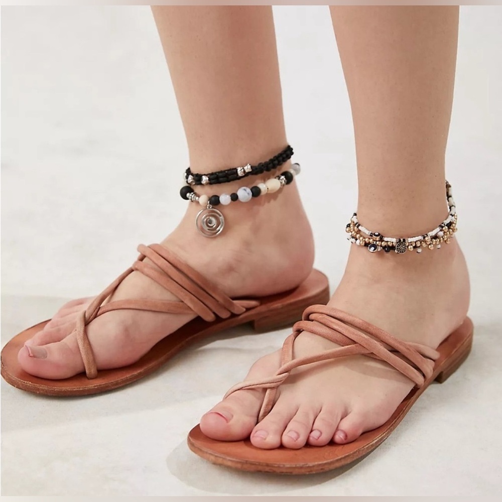 Free PeopleKayla Soft Strappy Leather Sandal Size 41